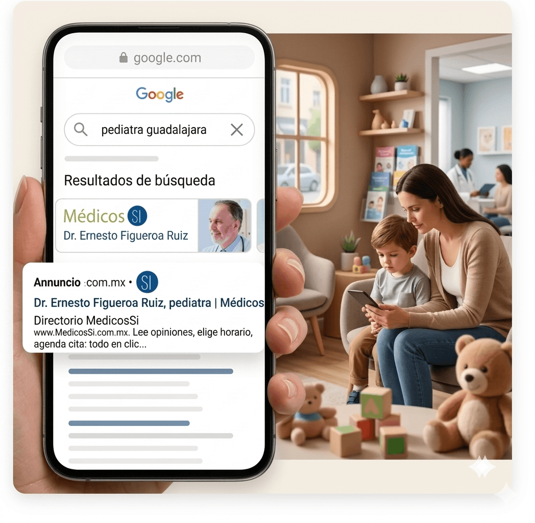 Aparece en Google cuando los pacientes te buscan